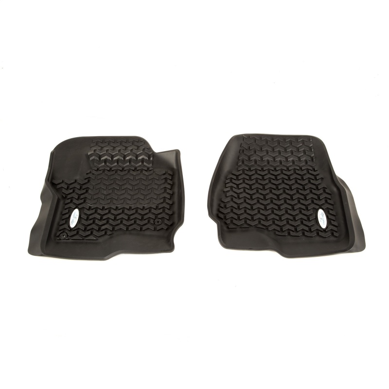 Ford F-550 Floor Liners - Front - Rugged Ridge - Rugged Ridge - Black - `17-`18